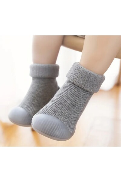 Petityu Non-Slip Booties Home School Booties Socks Slippers 24-25