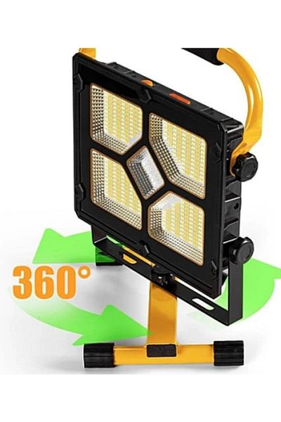 divendi-ro Solar floodlight with high power LEDs and Power Bank W877 1 with 5 cassettes