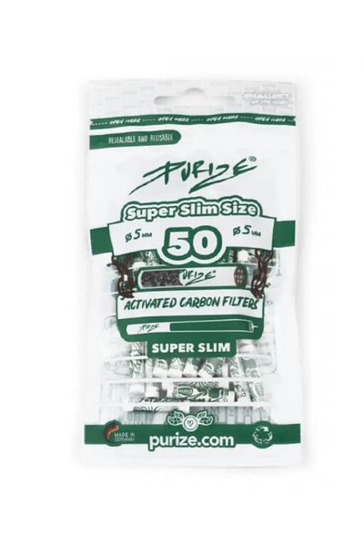 Purize Filtre cu carbune activ Purize Super Slim 5mm x50 filtre in punga