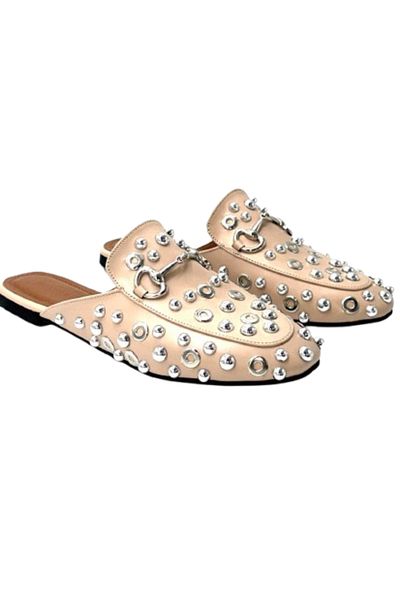KİNDEP Kindep London&London 25Y.812 Closed Toe Women's Slippers Beige