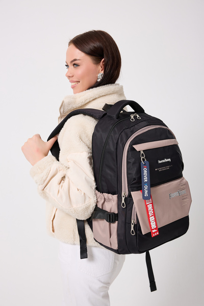 Forever Young حقيبة ظهر من قماش الساتان عالية الجودة FY2207