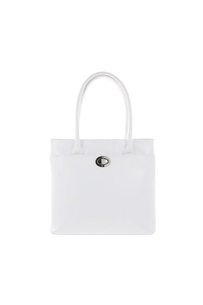 Magazinul de genti Women's genuine leather purse, model 175, White