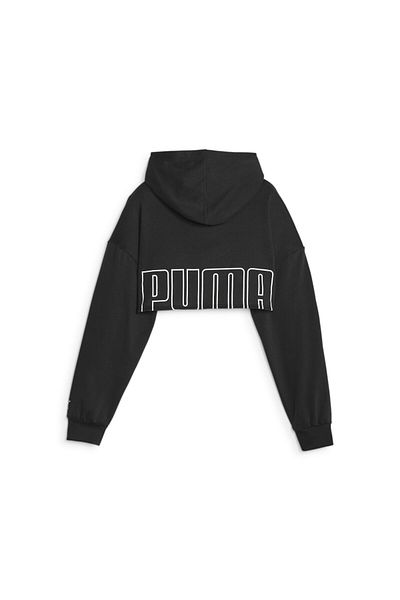 Puma Womens FIT MOVE Cropped Training Hoodie - Black