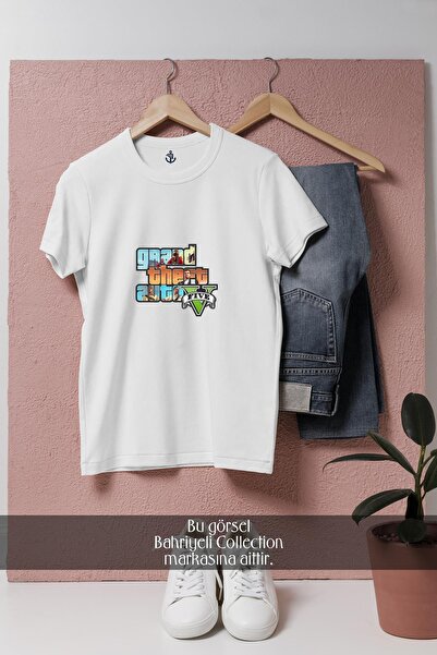 Bahriyeli Collection oversized Grand Theft Auto (Gta) 5 Μπλουζάκι Unisex με σ...