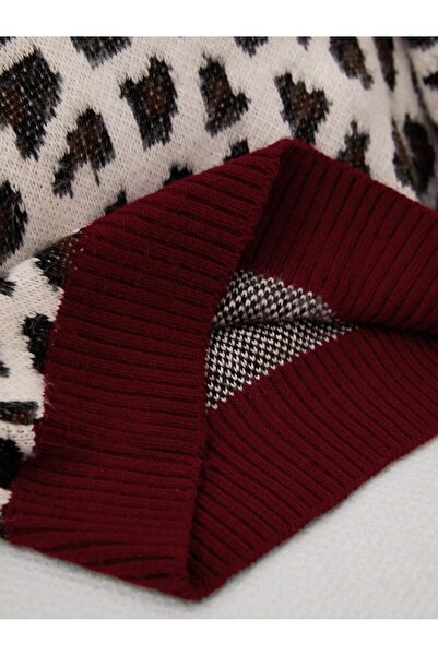 hidafashion SARDONLU LEOPARD PULÓVER