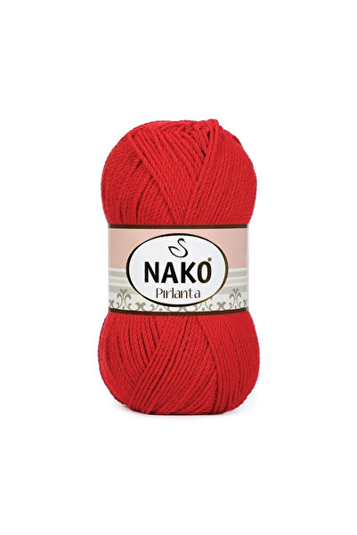 NAKO Diamond Amigurumi Πλεκτό Χέρι Κλωστή Μαλλί Poppy Red 6741