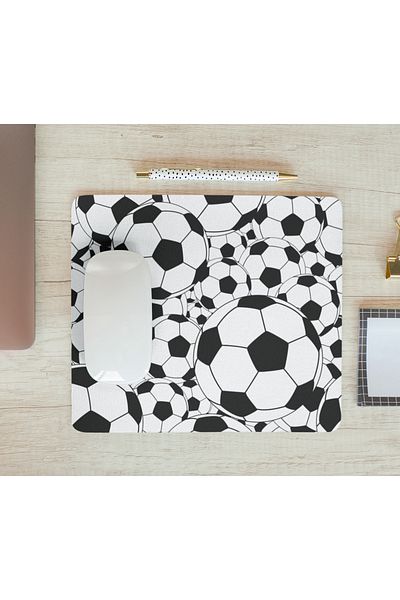 Nino Store Football Themed 2 Non-Slip Mousepad – Sports Patterned Lycra Fabric Mouse Pad |   For Office and Gift