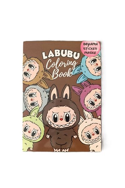 şahane parti Βιβλίο ζωγραφικής Labubu (ΖΩΓΡΑΦΙΚΗ, ΑΥΤΟΚΟΛΛΗΤΟ, ΜΑΣΚΑ ΠΙΣΩ ΕΞΩΦΥΛΛΟ)