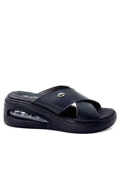 KİNDEP Muya Nap Massage Insole Women's Slippers Black