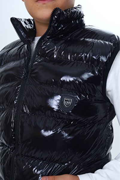 Toontoy Γυαλιστερό γιλέκο για αγόρια με εμβλήματα στο στήθος