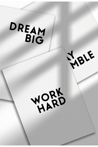 21mxm Set de 3 postere motivaționale minimaliste, imprimeuri digitale pe pânză, artă murală fără ramă