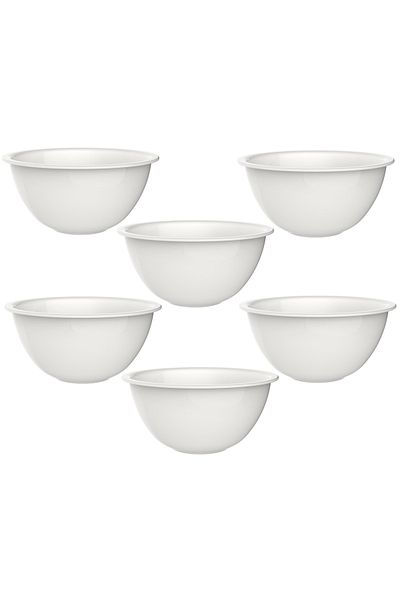 Bormioli Rocco Set of 6 opal salad bowls BORMIOLI EASY 22.2cm 2.1lt