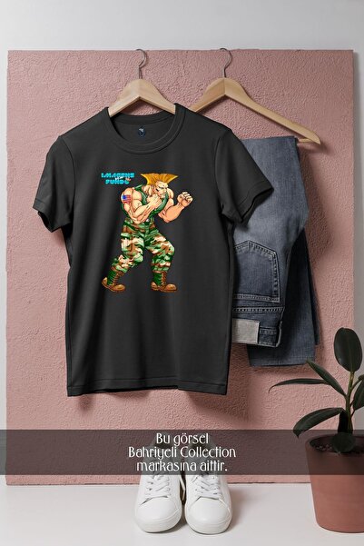 Bahriyeli Collection Oversize Street Fighter Ii- the World Warrior Game Desig...