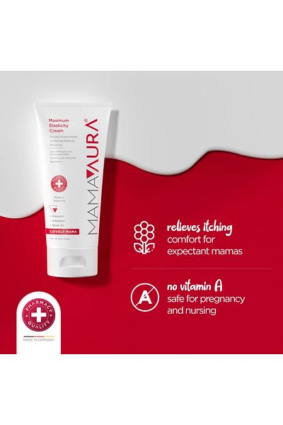 MAMAAURA Cremă pentru elasticitatea pielii Elasticitate Maximă Lovely Mama, Mamaaura, 150 ml
