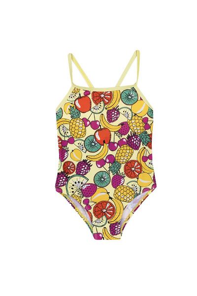 Chicco Girls' one-piece swimsuit with fruit print
