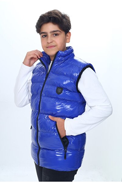 Toontoy Γυαλιστερό γιλέκο για αγόρια με εμβλήματα στο στήθος