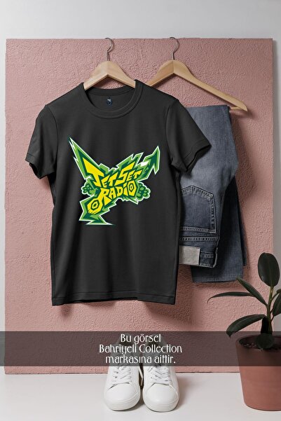 Bahriyeli Collection Tricou unisex supradimensionat cu design Jet Set Radio F...