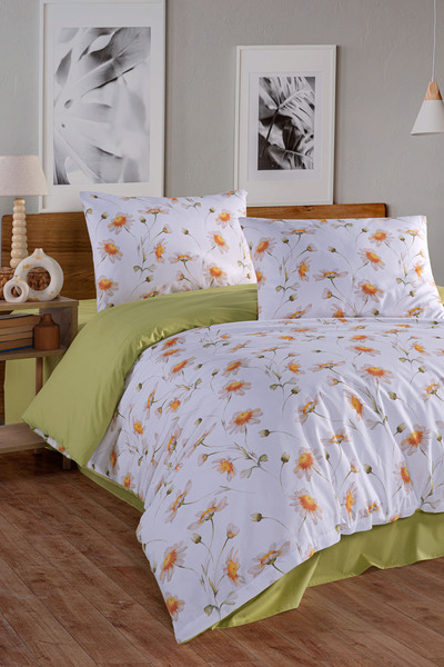 Marielouhome Set de husă de pilotă dublă Dayla, 100% bumbac