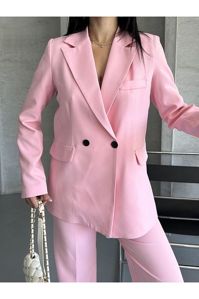 MYGİYİMİSTANBUL Blazer Jacket Palazzo Pants Suit