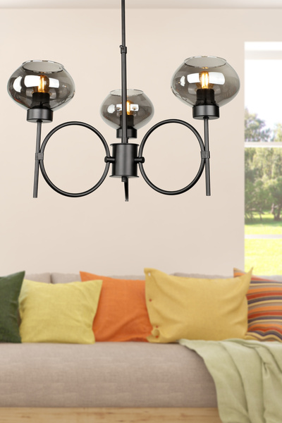 Begüsa Zontes 3.Lü Avize Siyah