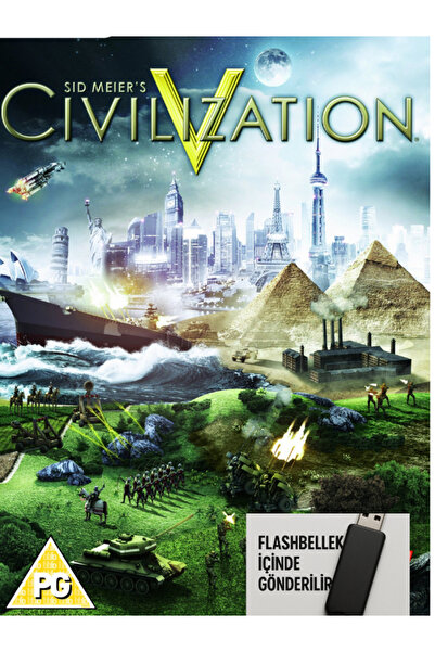 🎮 Civilization V PC Game | Ready to Install Flash Drive | Windows Compatible | 2K Strategy Series