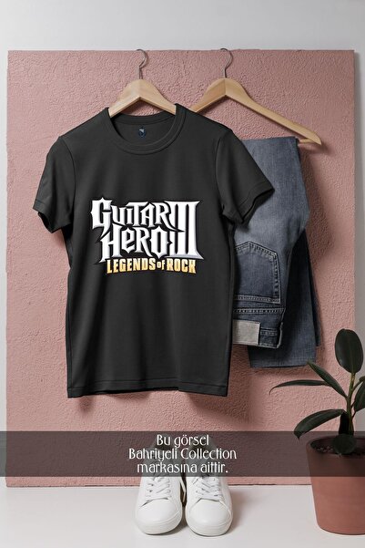 Bahriyeli Collection Tricou unisex supradimensionat Guitar Hero III - Legends...