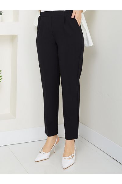 Moda İncir Belt Elastic Carrot Pants