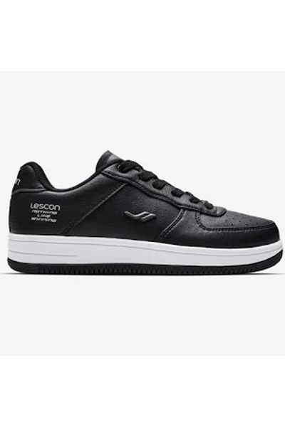 Lescon Zeppelin 6 Phlon Pantofi sport unisex casual cu șireturi cu talpă ușoară, negri