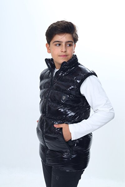 Toontoy Γυαλιστερό γιλέκο για αγόρια με εμβλήματα στο στήθος