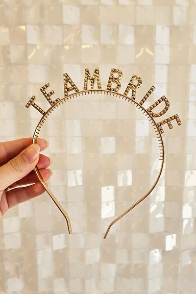 PEKSHOP Team Bride Crown Rose Gold Bridesmaid Crown Bachelorette Crown Rose Gold Team Bride