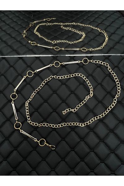 Descoin Gold/Opportunity Product,Women's Belt with Chain,Jacket Belt,Pantalon Belt