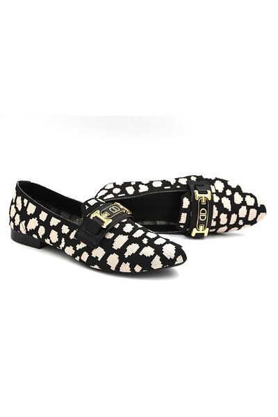 KİNDEP Kindep Knitwear Casual Women's Ballerina Black