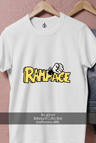 Bahriyeli Collection Oversize Rampage Arcade Game Design Unisex T-Shirt