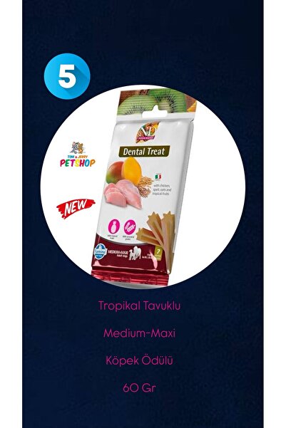 N&D TOM&JERRYPETSHOP-ND Dental Treat Tropikal Tavuklu Medium/Maxi Köpek Ödülü...
