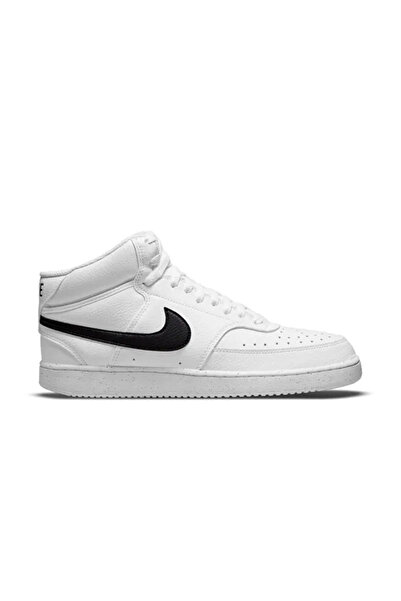 Nike Ayakkabı Günlük Court Vision Mid Erkek Spor Ayakkabı BEYAZ
