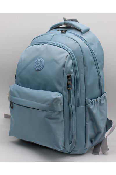 Bevitton School Backpack Unisex Water Resistant Fabric School Bag 2500 Blue