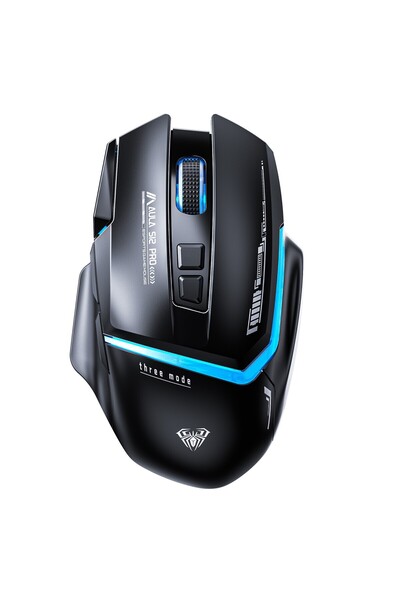 Aula S12 Pro 12800 DPI 8 Tuşlu Makrolu Kablolu Optik Gaming Oyuncu Mouse Siyah