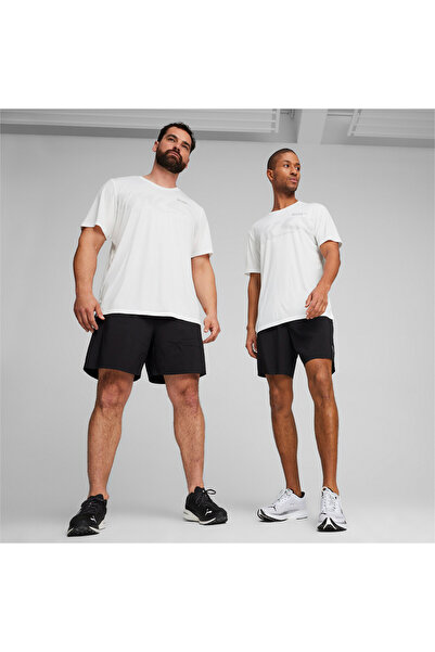 Puma Mens RUN "FAVORITE" Graphic T-shirt - White