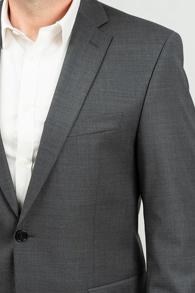 Ikos Conf Men's Classic Dark Grey Suit