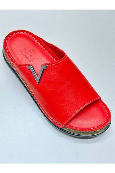 N Napa Shoe Genuine Leather Women's Casual Slippers