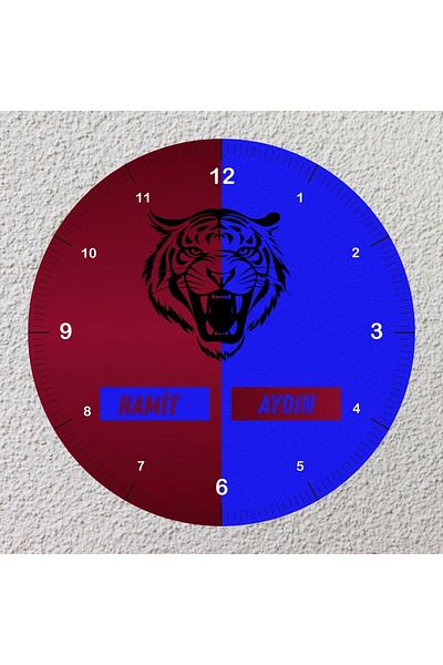 Çılgıntrend Glass Wall Clock for Fans – Take Team Spirit to the Walls!