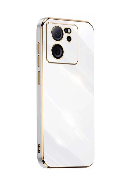 NewFace حافظة هاتف Xiaomi Mi 13T Pro من السيليكون - أبيض ZRNET