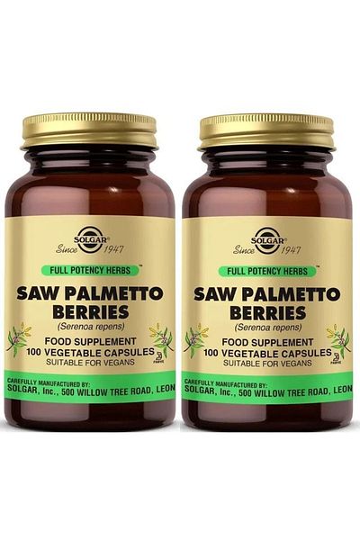 Solgar Saw Palmetto Berries 100 Capsules 2 Pieces
