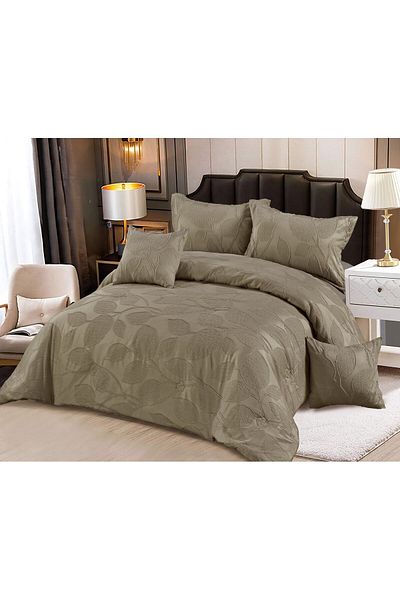red roze A luxurious royal-designed double bed sheet to add elegance to your room's decor, made of microfiber, measuring 240*260 cm.