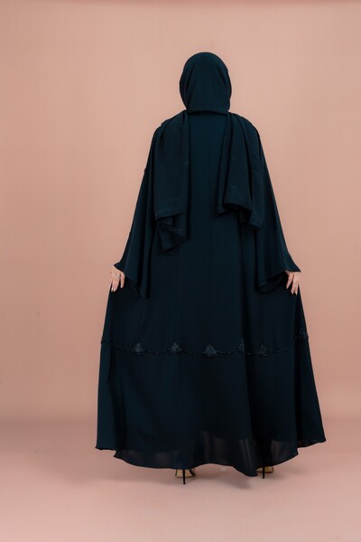 IKKXA Classic Abaya with Fine Handwork