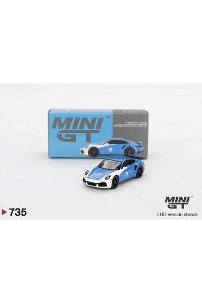 mini gt Porsche 911 Turbo S Safety Car 2023 Imsa Daytona 24 Hrs Mgt00735