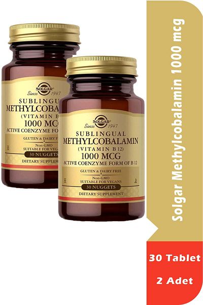 Solgar Methylcobalamin 1000 Mcg 30 Tablets 2 Pieces