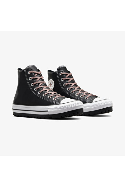 Converse Chuck Taylor All Star City Trek Su Geçirmez Unisex Siyah Deri Bot