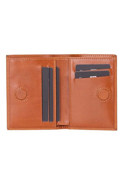 Enseb Nigra Genuine Leather, Handmade Wallet, Shaded Tan