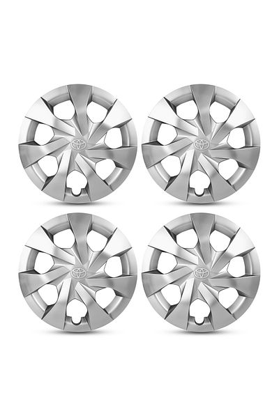AGC 14 Inch Wheel Cover Set for Toyota Yaris 2018 ABS Fiber Snap On Hub Cap 4 PCS - 934